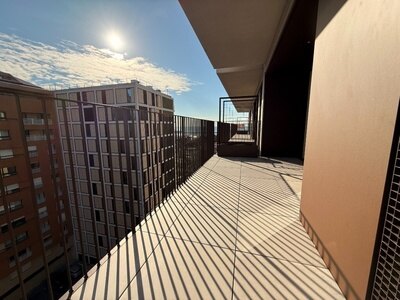 Sala de 31 m2 do T3 no piso 8 do The Yard, Gaia